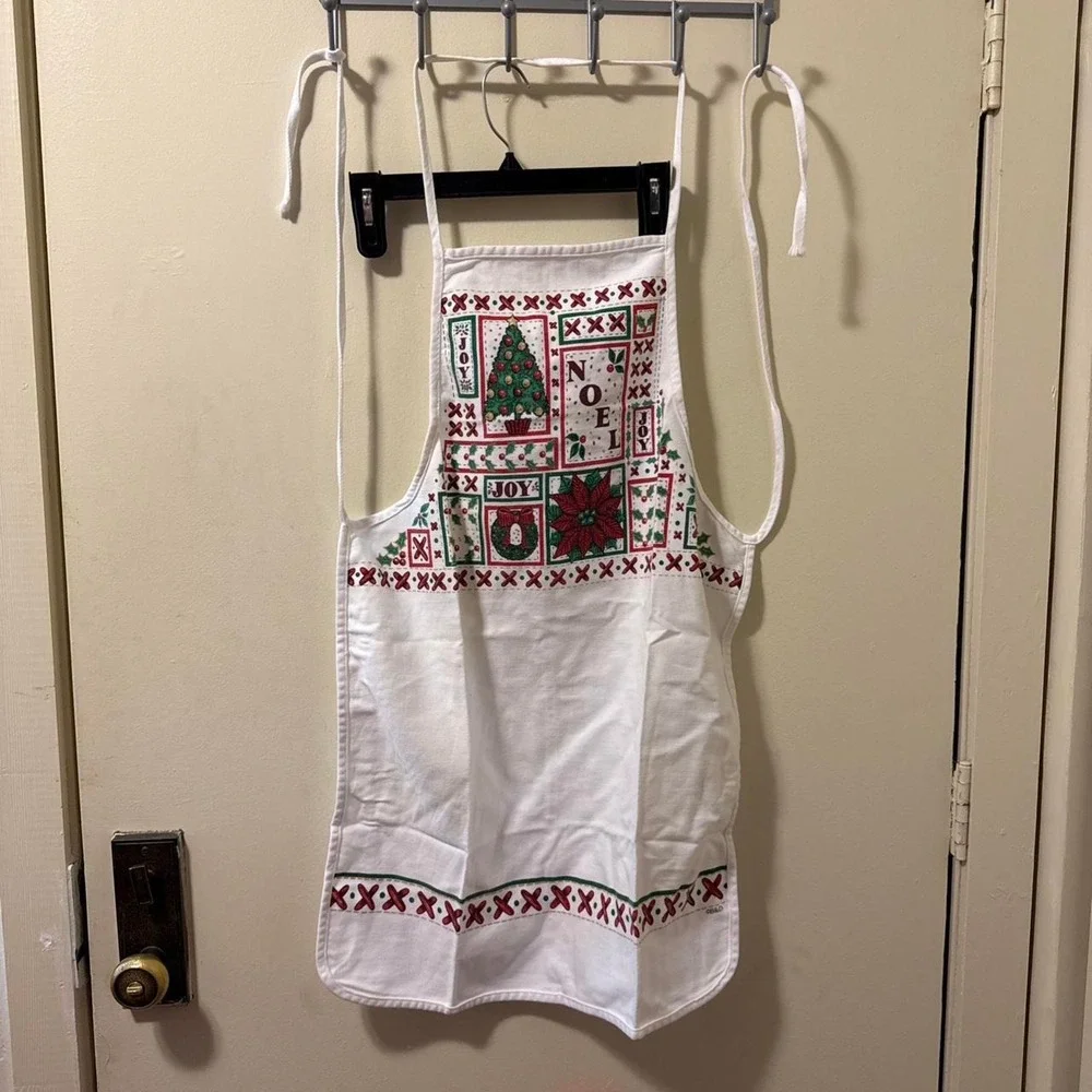 christmas apron vintage